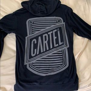 Cartel zip up hoodie shirt